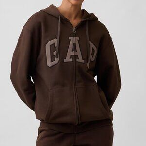Gap Adult Relaxed Gap Logo Zip Hoodie